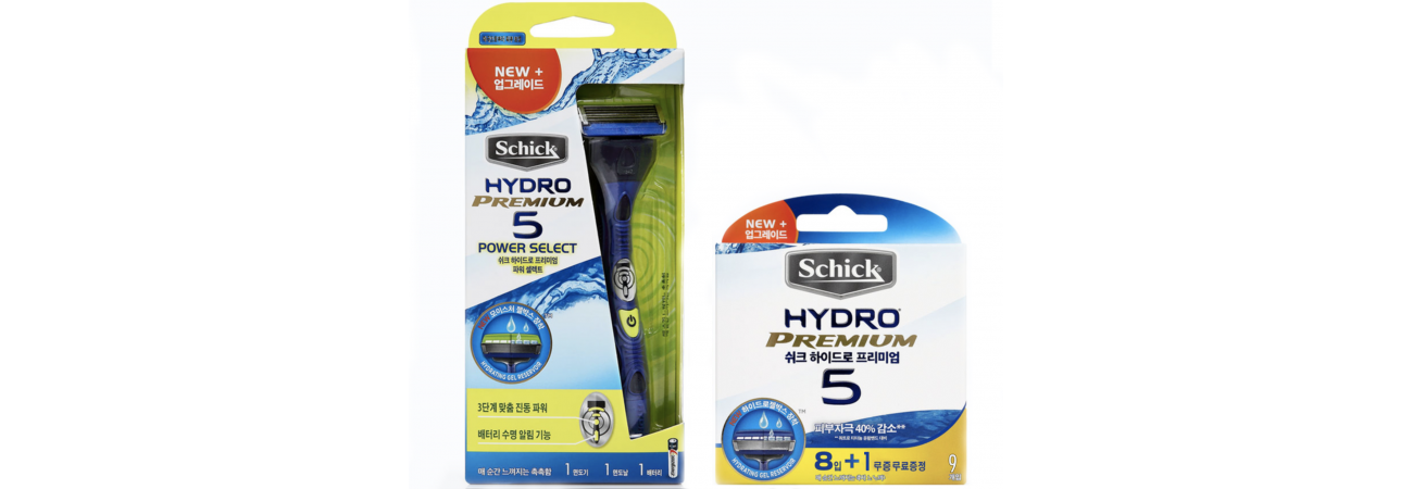 Бритвенный станок Schick Hydro 5 Power Select ( + 7 сменных картриджа)